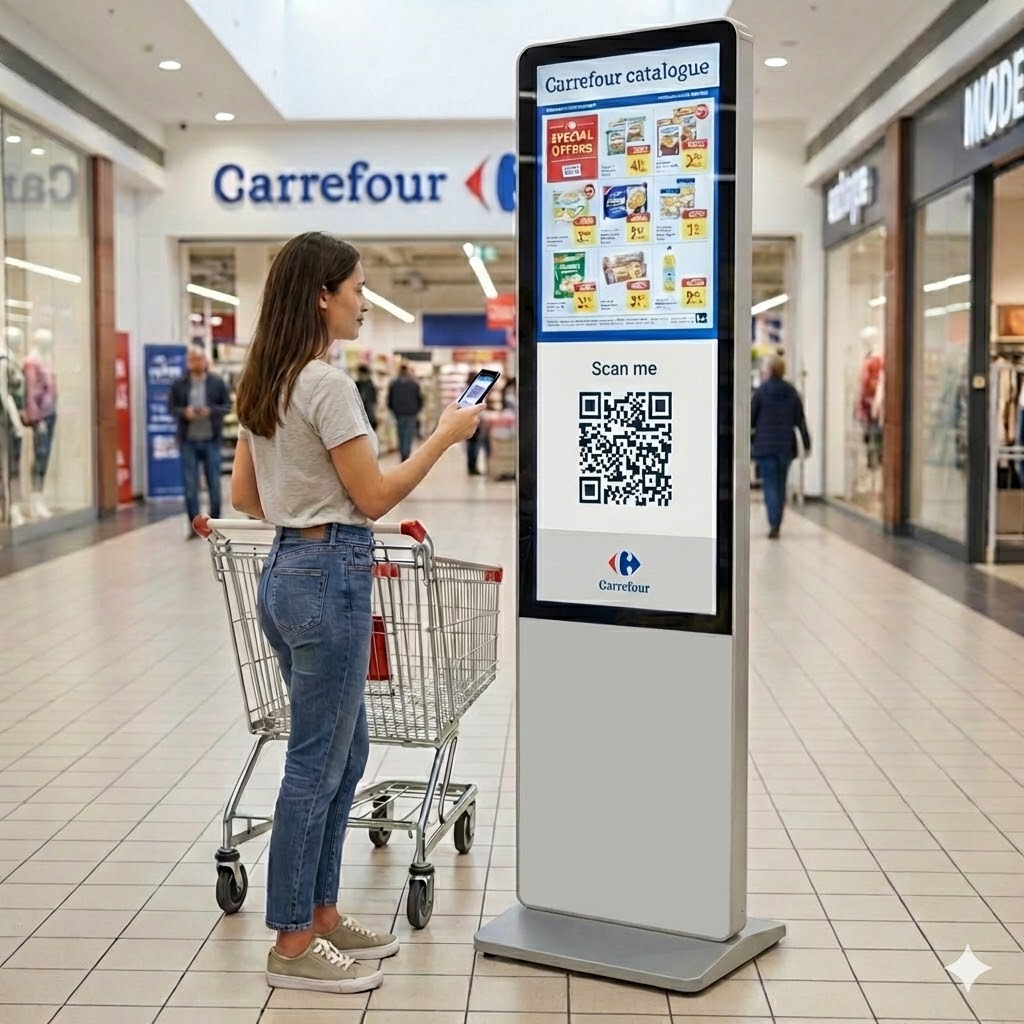 Catalogue Carrefour avec QR code Vigicool